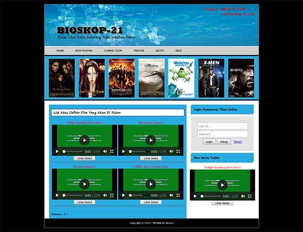 Aplikasi Nonton Film Dan Reservasi Bioskop Php Native